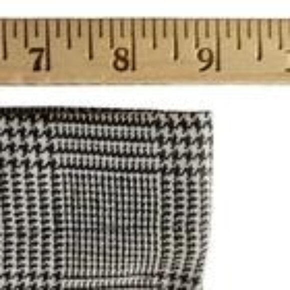 Brooks Brothers Pants Women Size 6 Black White Glen Plaid Pockets Wool Blend - Picture 8 of 9